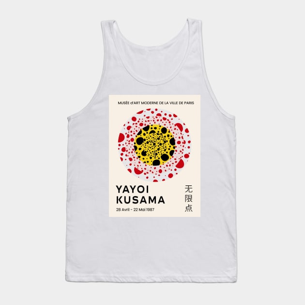 Yayoi Kusama Dots Exhibition Design Tank Top by VanillaArt